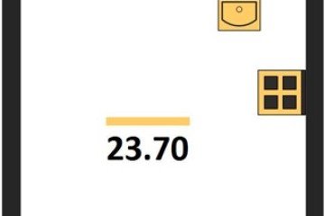 Фото №1: Студия 23 м² - Краснодар, мкр. Парк Победы, 