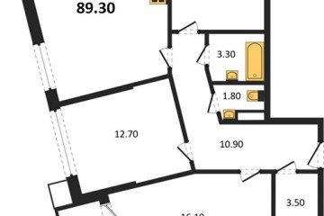 Фото №1: 3-комнатная квартира 89 м² - Краснодар, мкр. Парк Победы, 