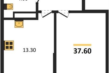 Фото №1: 1-комнатная квартира 37 м² - Краснодар, мкр. Парк Победы, 
