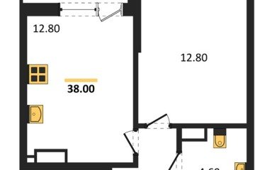 Фото №1: 1-комнатная квартира 38 м² - Краснодар, мкр. Парк Победы, 