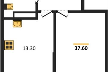 Фото №1: 1-комнатная квартира 37 м² - Краснодар, мкр. Парк Победы, 