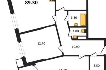 Фото №1: 3-комнатная квартира 89 м² - Краснодар, мкр. Парк Победы, 