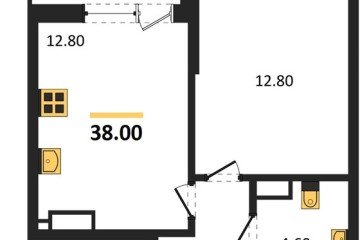 Фото №1: 1-комнатная квартира 38 м² - Краснодар, мкр. Парк Победы, 
