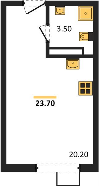 Фото №1: Студия 23 м² - Краснодар, Прикубанский внутригородской округ, мкр. Парк Победы