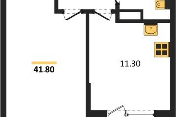 Фото №1: 1-комнатная квартира 41 м² - Краснодар, мкр. Парк Победы, 