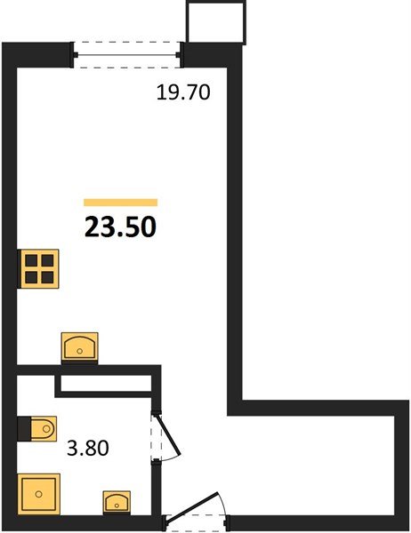 Фото №1: Студия 23 м² - Краснодар, Парк Победы