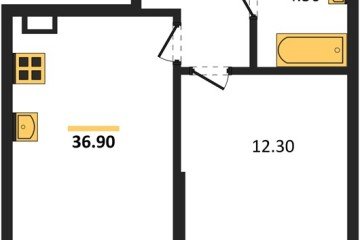 Фото №1: 1-комнатная квартира 36 м² - Краснодар, мкр. Парк Победы, 