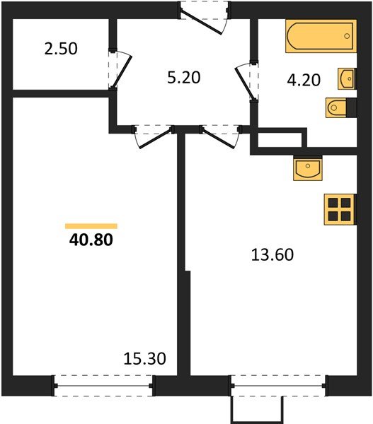 Фото №1: 1-комнатная квартира 40 м² - Краснодар, Парк Победы
