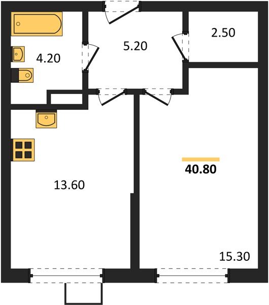 Фото №1: 1-комнатная квартира 40 м² - Краснодар, Прикубанский внутригородской округ, мкр. Парк Победы