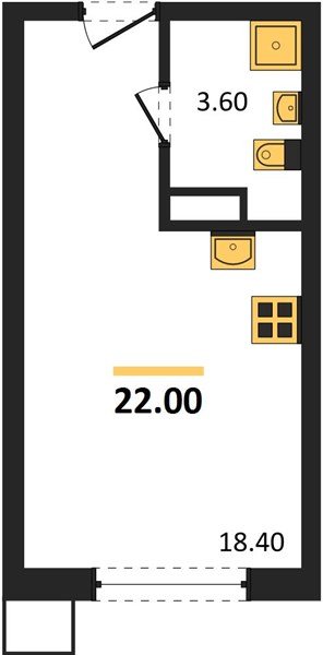 Фото №1: Студия 22 м² - Краснодар, Парк Победы, мкр. Прикубанский внутригородской округ