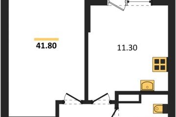 Фото №1: 1-комнатная квартира 41 м² - Краснодар, мкр. Прикубанский внутригородской округ, 