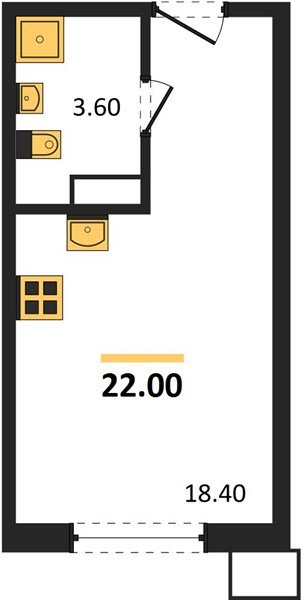 Фото №1: Студия 22 м² - Краснодар, Парк Победы, мкр. Прикубанский внутригородской округ