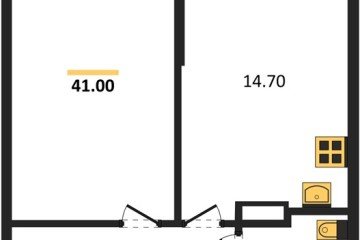 Фото №1: 1-комнатная квартира 41 м² - Краснодар, мкр. Прикубанский внутригородской округ, 