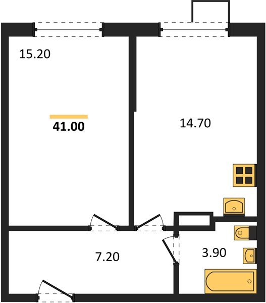 Фото №1: 1-комнатная квартира 41 м² - Краснодар, Парк Победы, мкр. Прикубанский внутригородской округ