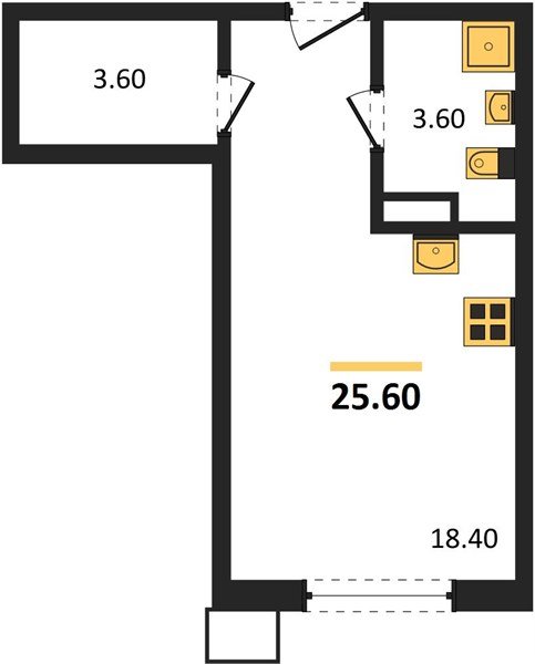 Фото №1: Студия 25 м² - Краснодар, Парк Победы, мкр. Прикубанский внутригородской округ