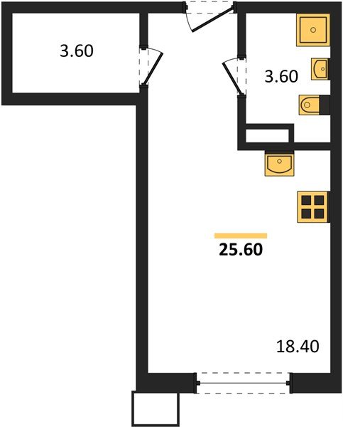 Фото №1: Студия 25 м² - Краснодар, Парк Победы, мкр. Прикубанский внутригородской округ