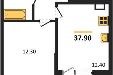 Фото №1: 1-комнатная квартира 37 м² - Краснодар, мкр. Прикубанский внутригородской округ, 