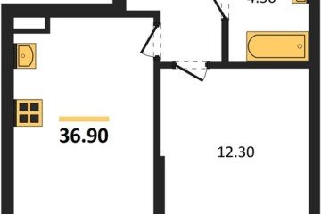 Фото №1: 1-комнатная квартира 36 м² - Краснодар, мкр. Парк Победы, 