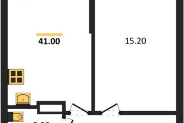 Фото №1: 1-комнатная квартира 41 м² - Краснодар, мкр. Парк Победы, 