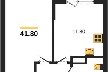 Фото №1: 1-комнатная квартира 41 м² - Краснодар, мкр. Парк Победы, 