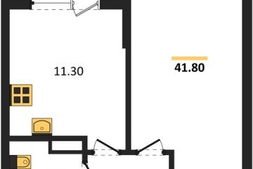Фото №1: 1-комнатная квартира 41 м² - Краснодар, мкр. Парк Победы, 