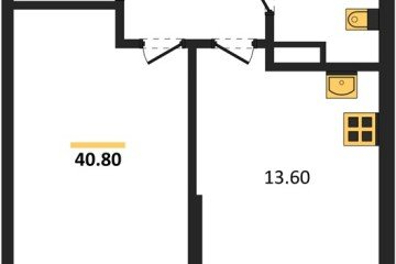 Фото №1: 1-комнатная квартира 40 м² - Краснодар, мкр. Парк Победы, 