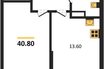 Фото №1: 1-комнатная квартира 40 м² - Краснодар, мкр. Парк Победы, 