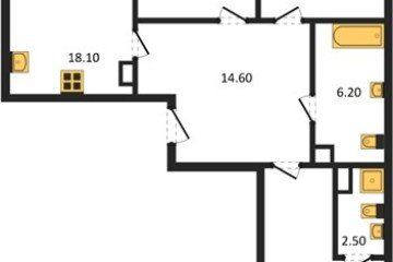 Фото №1: 3-комнатная квартира 92 м² - Краснодар, мкр. Парк Победы, 