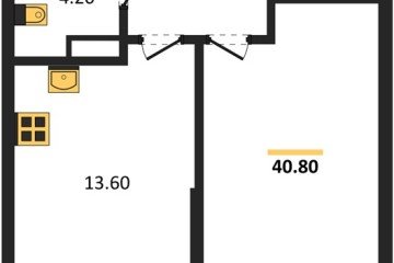 Фото №1: 1-комнатная квартира 40 м² - Краснодар, мкр. Парк Победы, 