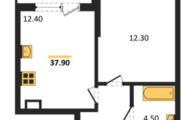 Фото №1: 1-комнатная квартира 37 м² - Краснодар, мкр. Парк Победы, 