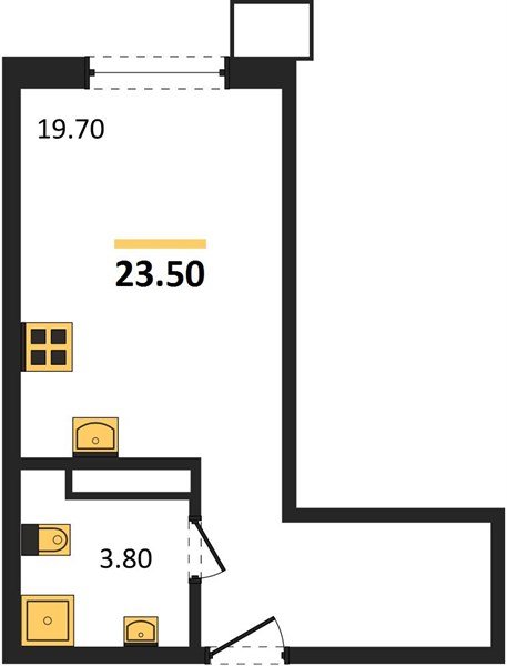 Фото №1: Студия 23 м² - Краснодар, Прикубанский внутригородской округ, мкр. Парк Победы