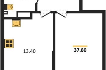 Фото №1: 1-комнатная квартира 37 м² - Краснодар, мкр. Парк Победы, 