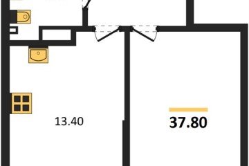 Фото №1: 1-комнатная квартира 37 м² - Краснодар, мкр. Парк Победы, 