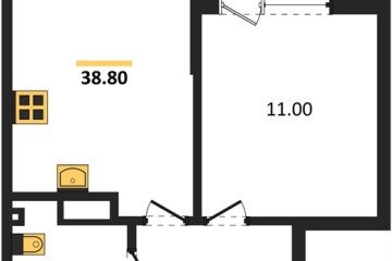 Фото №1: 1-комнатная квартира 38 м² - Краснодар, мкр. Парк Победы, 