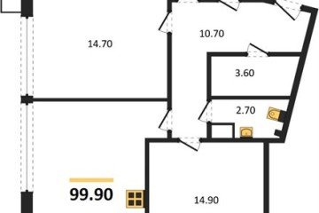 Фото №1: 3-комнатная квартира 99 м² - Краснодар, мкр. Парк Победы, 
