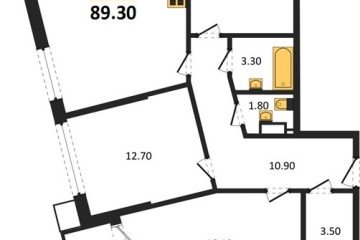 Фото №1: 3-комнатная квартира 89 м² - Краснодар, мкр. Парк Победы, 
