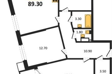 Фото №1: 3-комнатная квартира 89 м² - Краснодар, мкр. Парк Победы, 