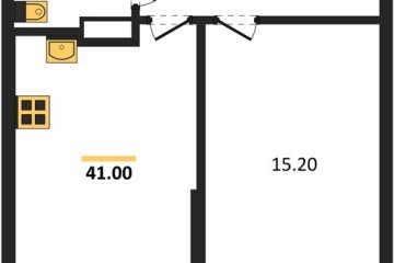 Фото №1: 1-комнатная квартира 41 м² - Краснодар, мкр. Парк Победы, 