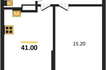 Фото №1: 1-комнатная квартира 41 м² - Краснодар, мкр. Парк Победы, 