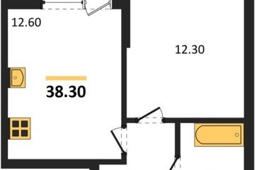 Фото №1: 1-комнатная квартира 38 м² - Краснодар, мкр. Парк Победы, 