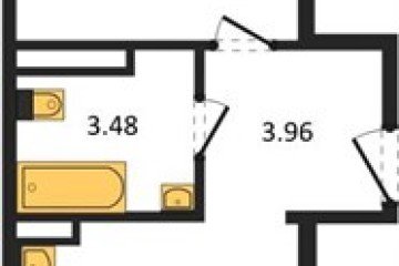 Фото №1: 1-комнатная квартира 44 м² - Берёзовый, мкр. жилой комплекс Молодёжный-2, ул. имени Профессора Малигонова, 50/1