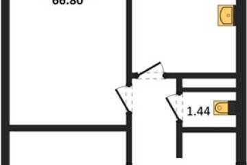 Фото №1: 2-комнатная квартира 65 м² - Яблоновский, ул. Шоссейная, 65