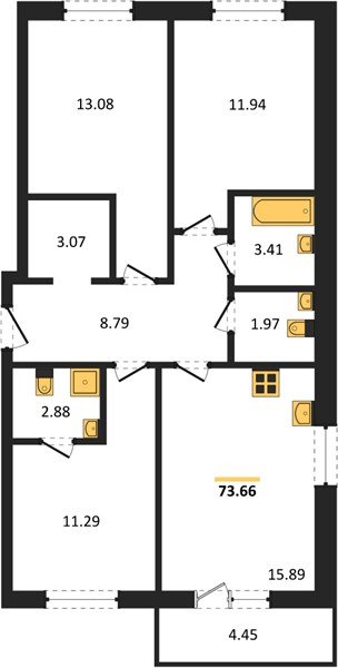 Фото №1: 3-комнатная квартира 73 м² - Краснодар, ЖК Тёплые Края