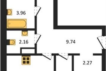 Фото №1: 2-комнатная квартира 59 м² - Краснодар, мкр. ЖК Тёплые Края, 