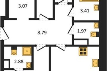 Фото №1: 3-комнатная квартира 73 м² - Краснодар, мкр. ЖК Тёплые Края, 