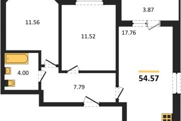 Фото №1: 2-комнатная квартира 53 м² - Краснодар, мкр. ЖК Тёплые Края, 