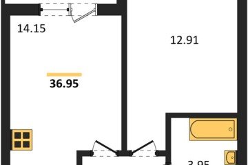 Фото №1: 1-комнатная квартира 36 м² - Краснодар, мкр. ЖК Тёплые Края, 