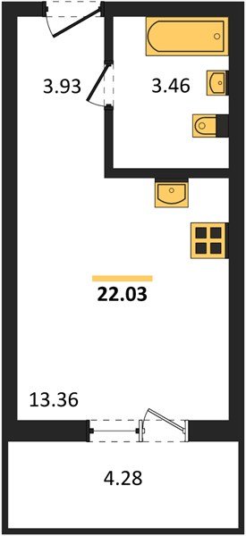 Фото №1: Студия 22 м² - Краснодар, Прикубанский внутригородской округ, мкр. ЖК Тёплые Края