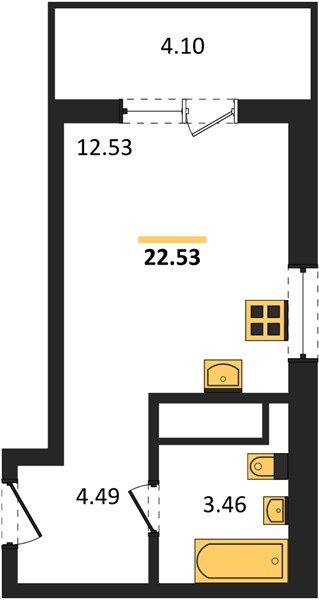 Фото №1: Студия 21 м² - Краснодар, Прикубанский внутригородской округ, мкр. ЖК Тёплые Края