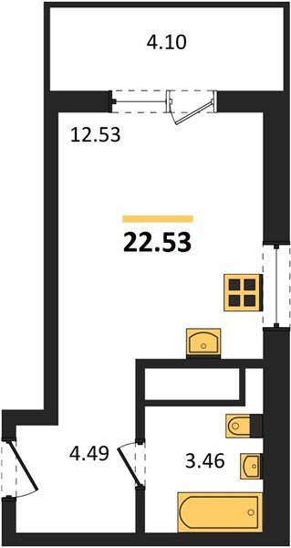 Фото №1: Студия 22 м² - Краснодар, Прикубанский внутригородской округ, мкр. ЖК Тёплые Края